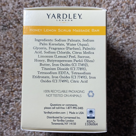 Honey Lemon Scrub Massage Bar Soap - Picture 2 of 4